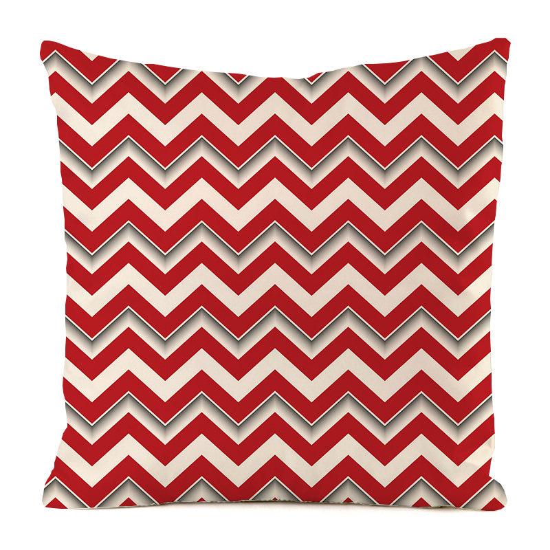 Nordic Geometric Colored Waves Digital Printing Short Plush Pillow Covers for Car Sofa Office Cushion Cover Home Goods