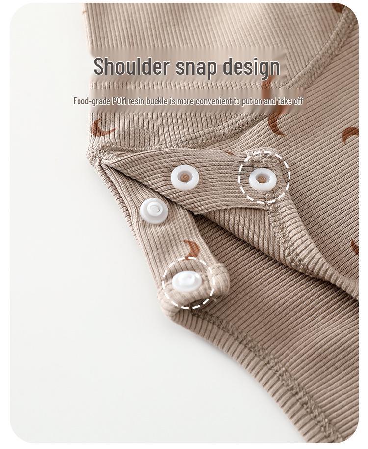 Baby Cotton Split Suit: Boys' and Girls' Autumn Pajamas Set