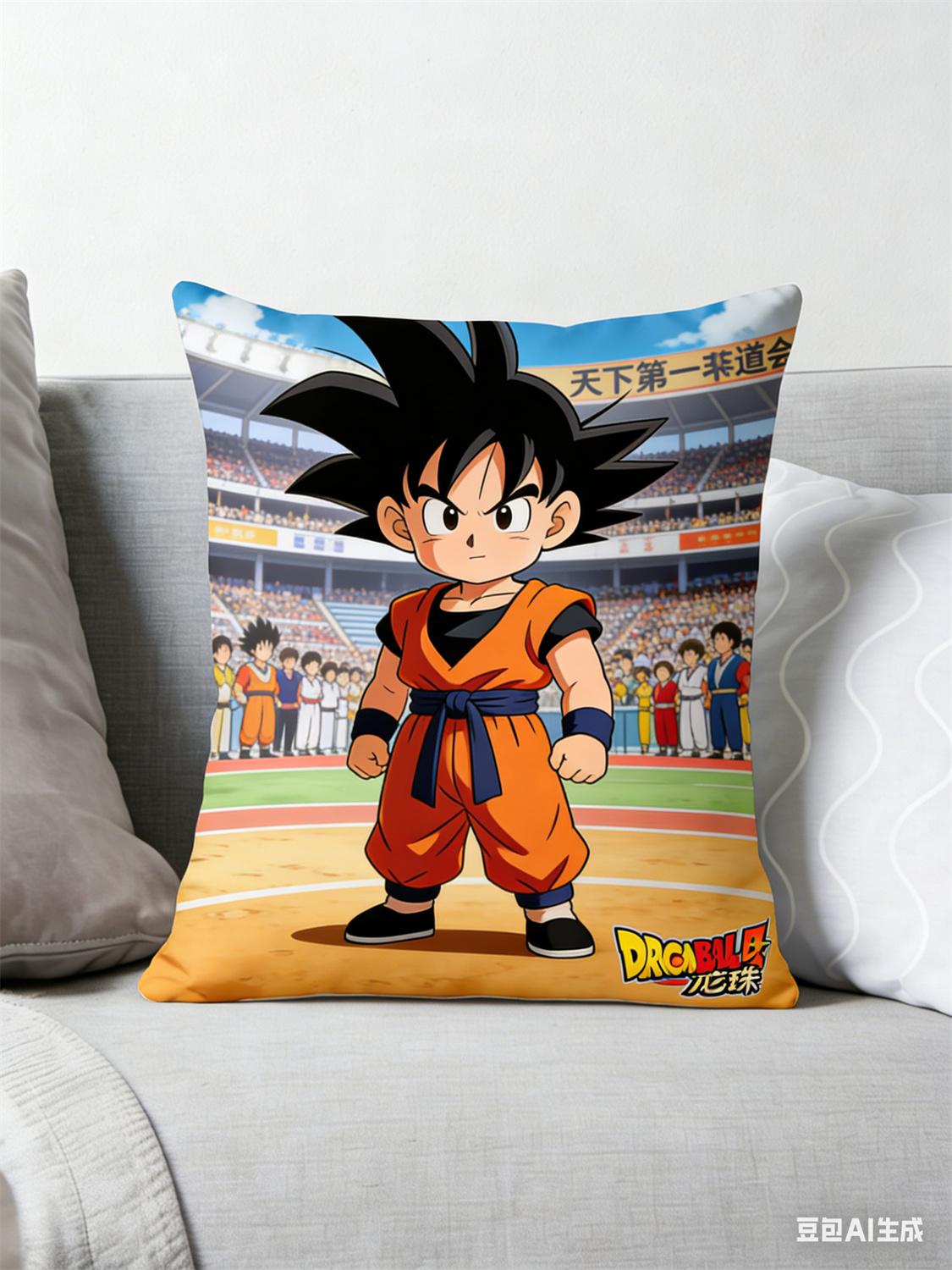 

Dragon Ball Pillow Anime Fan Favorite Goku Vegeta Print Decorative Pillow for Fans Anime Home Decor and Anime Enthusiast Sty 45x45cm