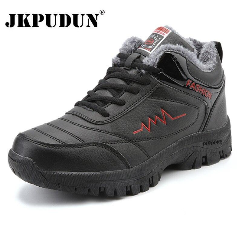 

Fashion Men Winter Boots Shoes Warm Sneakers With Warm Fur Outdoor High Quality Men Snow Boots Walking Shoes Men Botas De Hombre