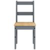 5 Piece Dining Set PANAMA Grey Solid Pine Wood