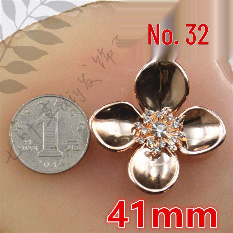 ABS Imitation Pearl Large Flower Center with Three, Four, and Five-Petal Options