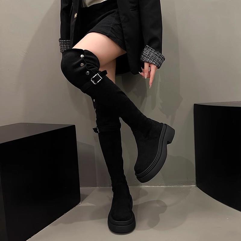 Boots Boots Women's Autumn New Skinny Versatile Retro Thick Skinny Boots