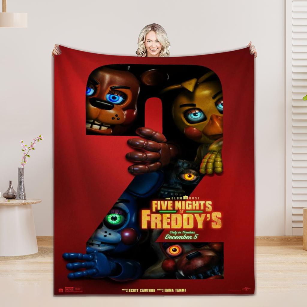 fnaf Blankets 5 N-Night. F-Freddy Print Flannel Blanket Quality Soft Warm Throw Blanket Winter Kids Couch Bed Fluffy Bedspread