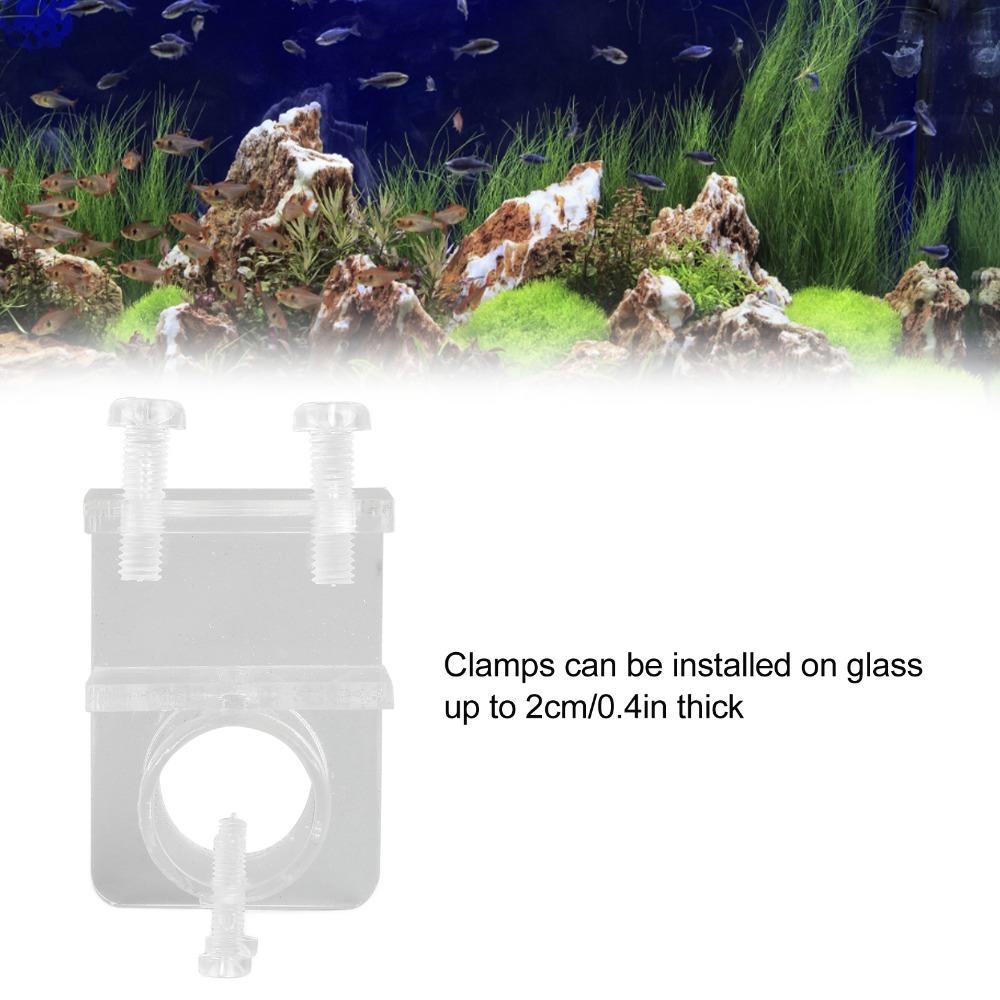 

High Transmittance Aquarium Water Pipe Clamp Transparent Fish Tank Pipe Clip Fish Tank