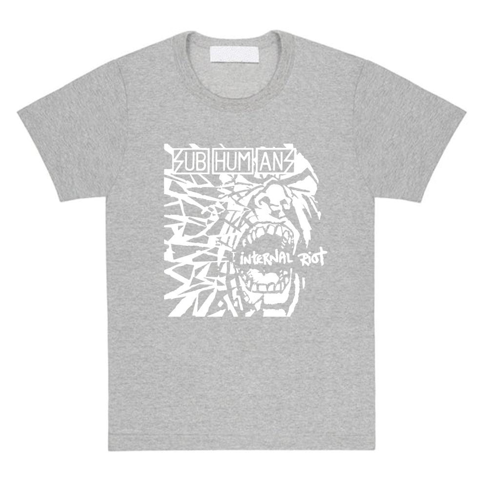 Streetwear Subhumans Rock Band Graphic Tshirts Grunge Fashion Summer T-shirt Casual Hip Hop Streetwear Graphic Tee Top