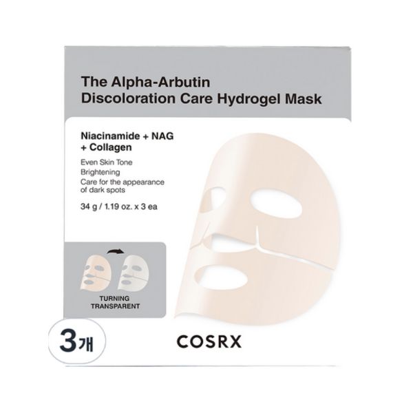 

COSRX The Alpha-Arbutin Discoloration Care Hydrogel Mask Brightening Spot Care Sheet Mask (3 Sheets)
