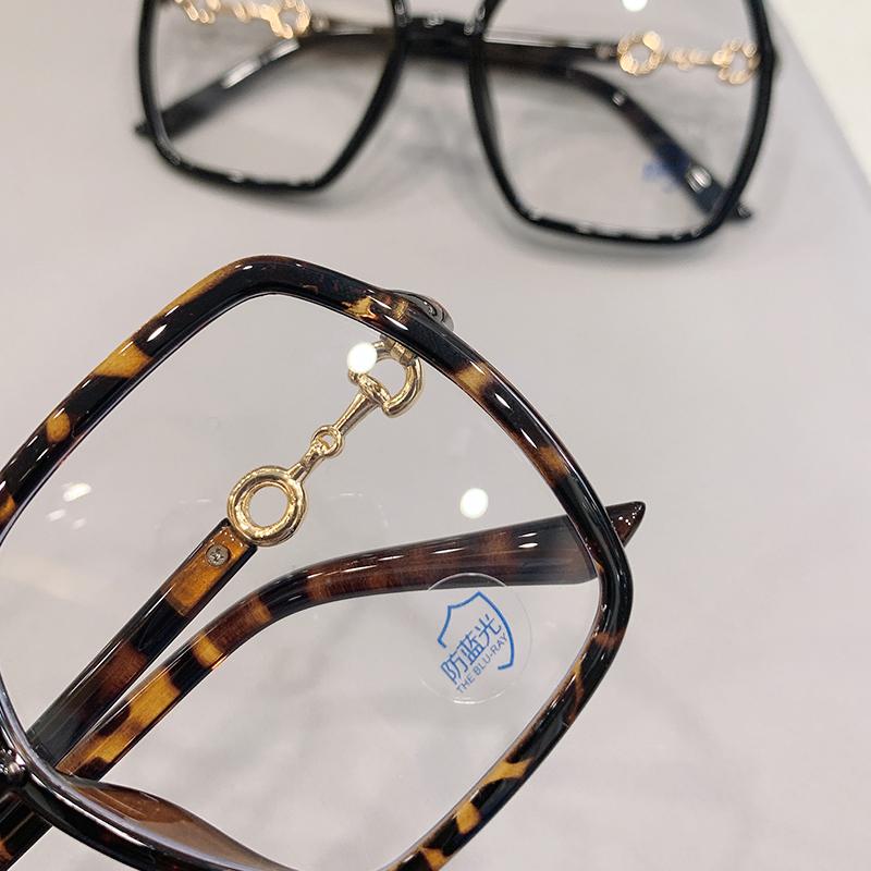Dámske nové nadrozmerné štvorcové okuliare proti modrému svetlu na krátkozrakosť pre mužov Gafas Myopia 0 až -4.0 Plastové okuliare na krátkozrakosť