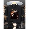 Creative Printed Pattern Men's Casual Round-neck T-shirt 100% Pure Cotton Knitted Fabric