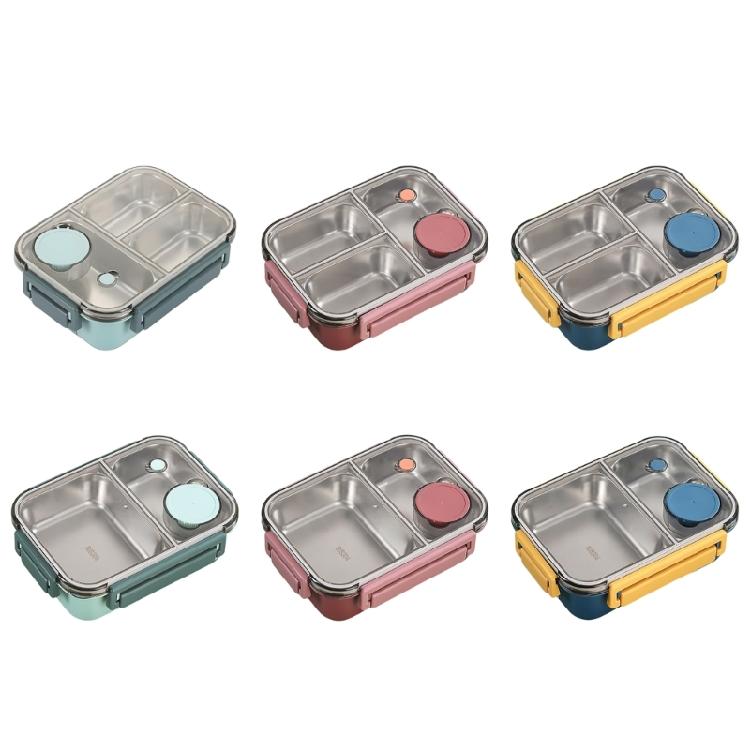 Food Container Portable 304 Stainless Steel Lunch Box for Students and Professionals Outdoor Meal Dinnerware Tool