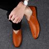 Modische weiche Echtleder-Schuhe Herren Bequeme Herren-Loafer Freizeitschuhe Herren Flats Heißer Verkauf Fahr-Leichtschuhe Mokassins Plus