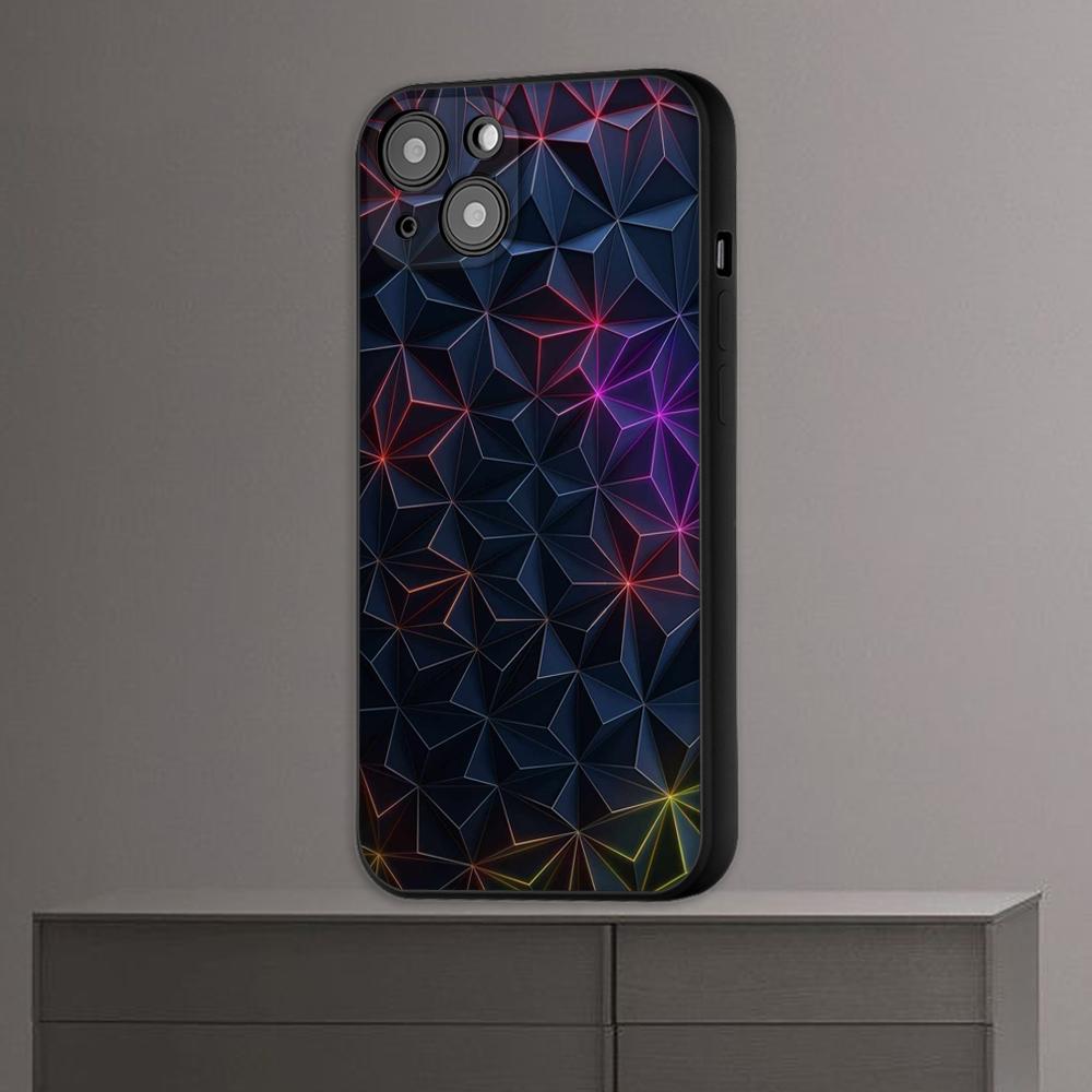 

Технологический мужской роскошный модный оригинальный чехол с геометрическим рисунком для iphone 11 12 13 Mini Pro Max X XS 7 Plus XR SE2020, чехол для аксессуаров iphone 11