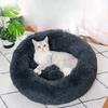 Cat Bed Winter Warm Plush Dog Bed Round Cat Nest Dog Mat Deep Sleep Bed for Cozy Pet Comfort