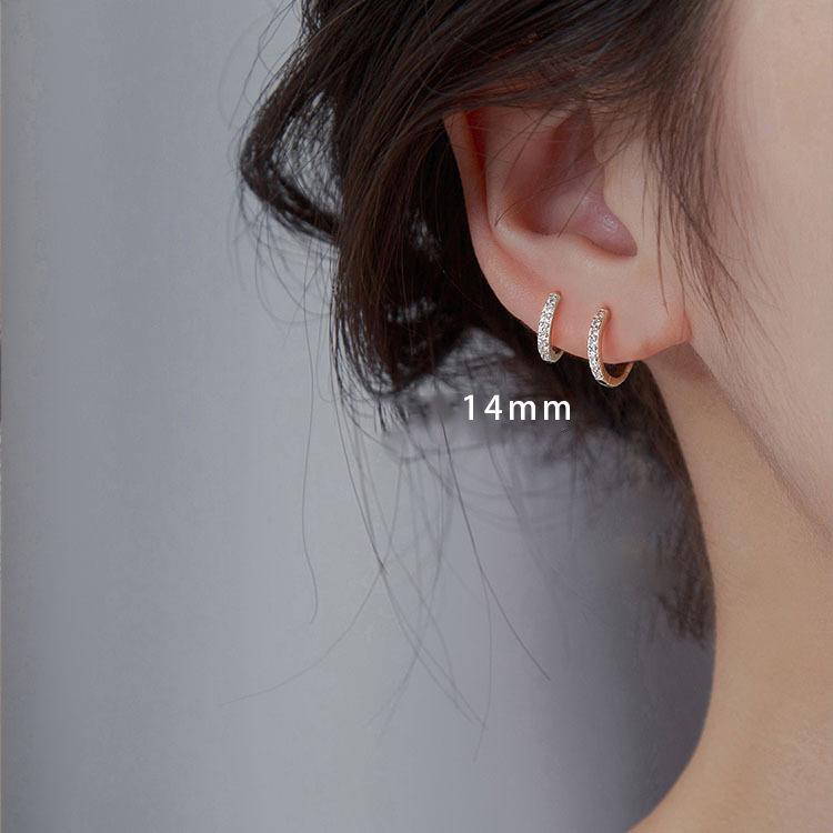 Senior Sense Earrings Ear Buckle Temperament Tide Women's Models Sweet Circle Earrings Trendy Gift Elegant Lady's Accessories Classic Casual Jewelry