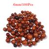20-100Pcs Natural Cylindrical Wood Beads For Bracelets Making Spacer Round Wooden Beads DIY Handmade Necklace Charm Accessories