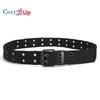 Double-pin Buckle Soft Cotton Double-row Hole Punk Style Personality Men and Women Decorative Wide Belt