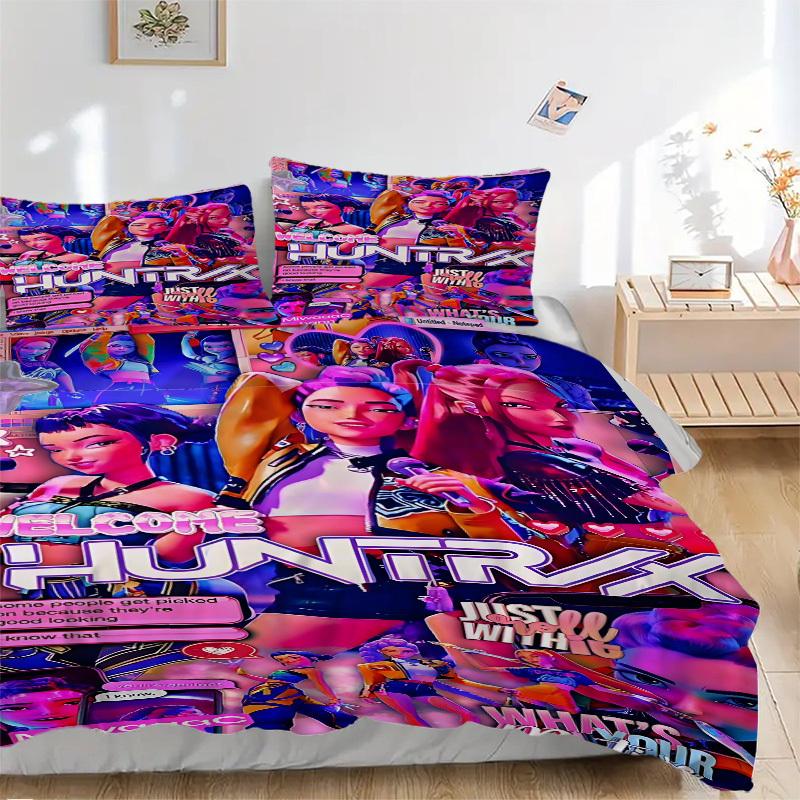 

3pcs HuntRix Cover Set, 1 Cover + 2 Pillowcases (No Insert), Bedding for All Seasons, Bedding,Bedroom Decor yy250922001 135x200cm