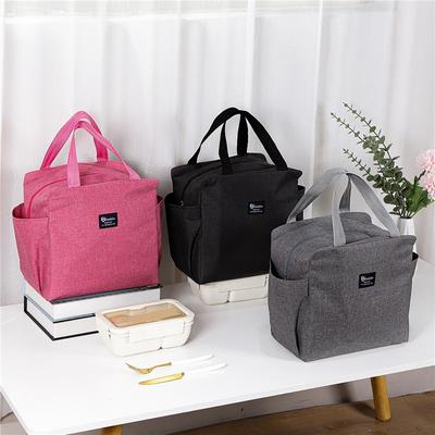Large Capacity Cooler Bag Waterproof Oxford Portable Zipper Thermal Lunch Bags For Women Lunch Box Picnic Food Bag
