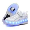 Children's Runaway Shoes Invisible Double Wheels Removable Teenagers Charging with Lights Colorful Luminous Roller Skates