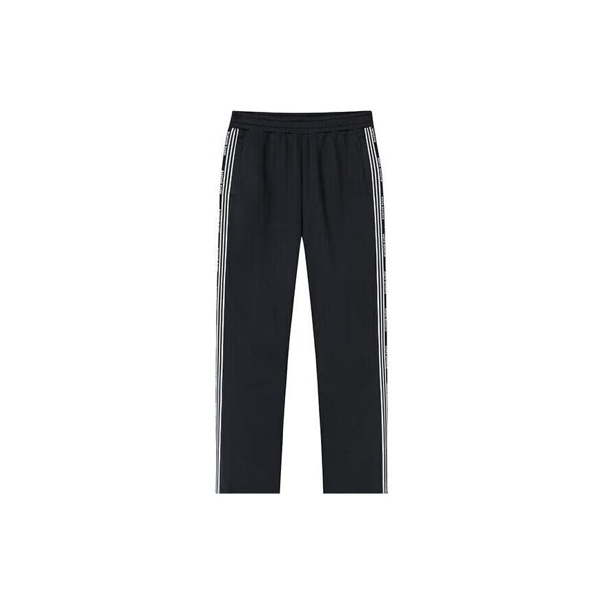 Anta Striped Letter Mid-Rise Straight Casual Pants Unisex Bottoms 972348303-3