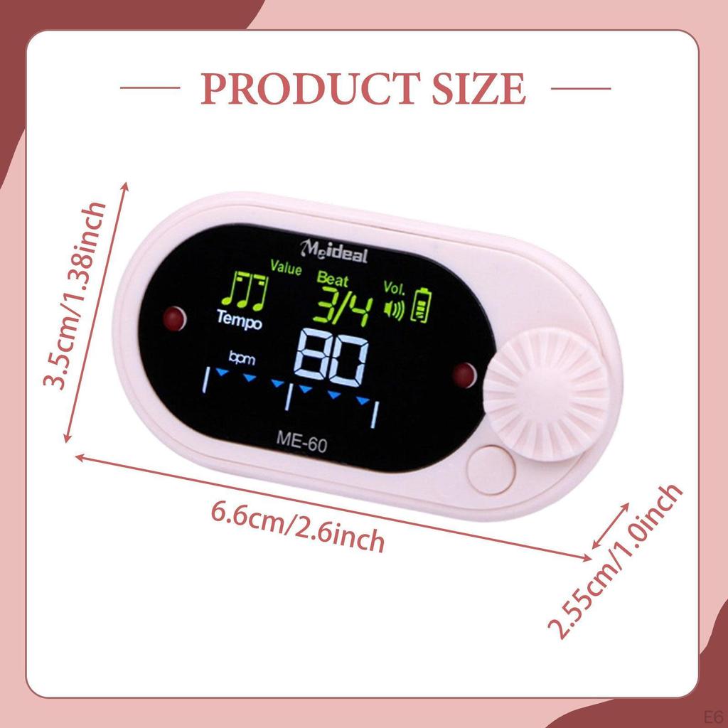 Digital Metronome Tone Generator, Sturdy, Professional And Compact Electronic with Tuning