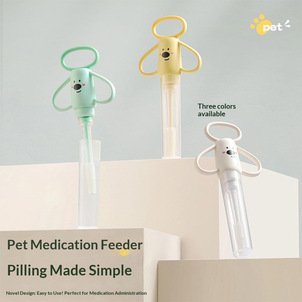 Cartoon Haustier Pillenspender Katze Hund Weiches Silikon Anti-Erstickungs-Futterspender Medizin Wasser Spritze Tierärztliches Orales Dosiergerät Werkzeug