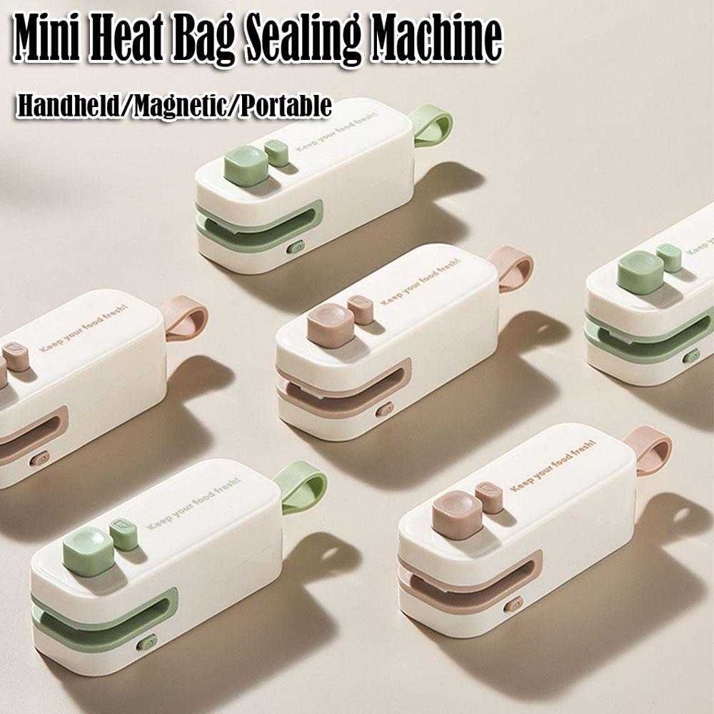 New Rechargeable Mini Sealing Machine Handheld Portable Magnetic Sealing Clip Snack Sealing Machine for Plastic Bag Snack Bag