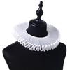 Kids' Elizabethan White Mesh Neck Ruff Clown Cosplay Costume Adjustable Ruffled False Collar for Parties Festives Event