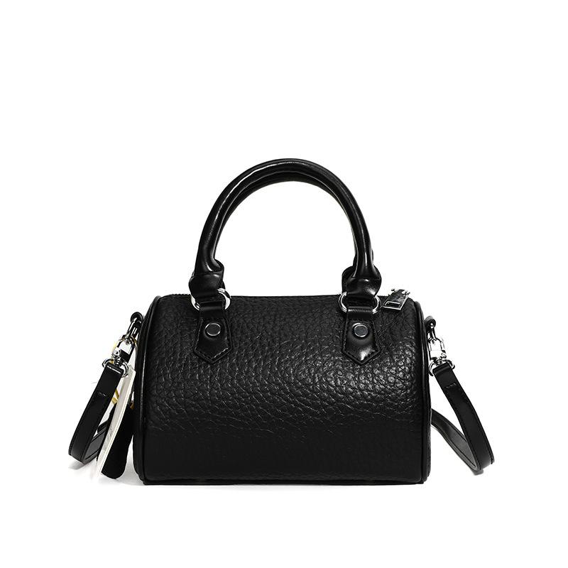 

Женская сумка из коровьей кожи первого слоя, новая модная, на плечо, кросс-боди, натуральная кожа, ручная сумка чёрный