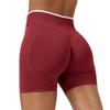 Nahtlose farblich abgesetzte Yoga-Shorts, eng anliegende sportliche Shorts mit Pfirsich-Hüftlifting, Damen-Outdoor-Lauf- und Fitnesshose