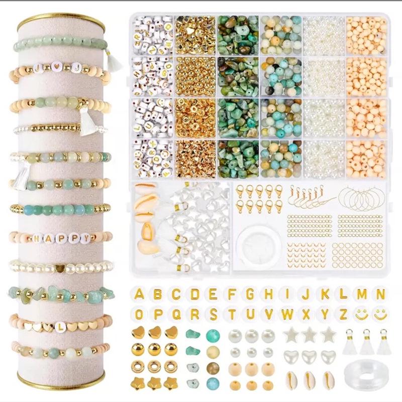 24-Compartment Glass Seed Beads Set: Solid Color DIY Jewelry Making Accessories