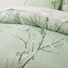 Sage Green Floral Duvet Cover Twin Queen 2/3 Pieces Flower Plum Blossom Bedding Set Reversible Botanical Branch Comforter Cover