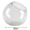 Decorative Bauble Glass Terrarium For Weddings For Christmas 20cm Decorative Succulent Container Open Mouth Design