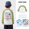 Right European Boys' Outdoor Pure Cotton Long-Sleeve T-Shirt, Children's Antibacterial Spring Top, 2026 New Children's Clothing, Baby Base Layer