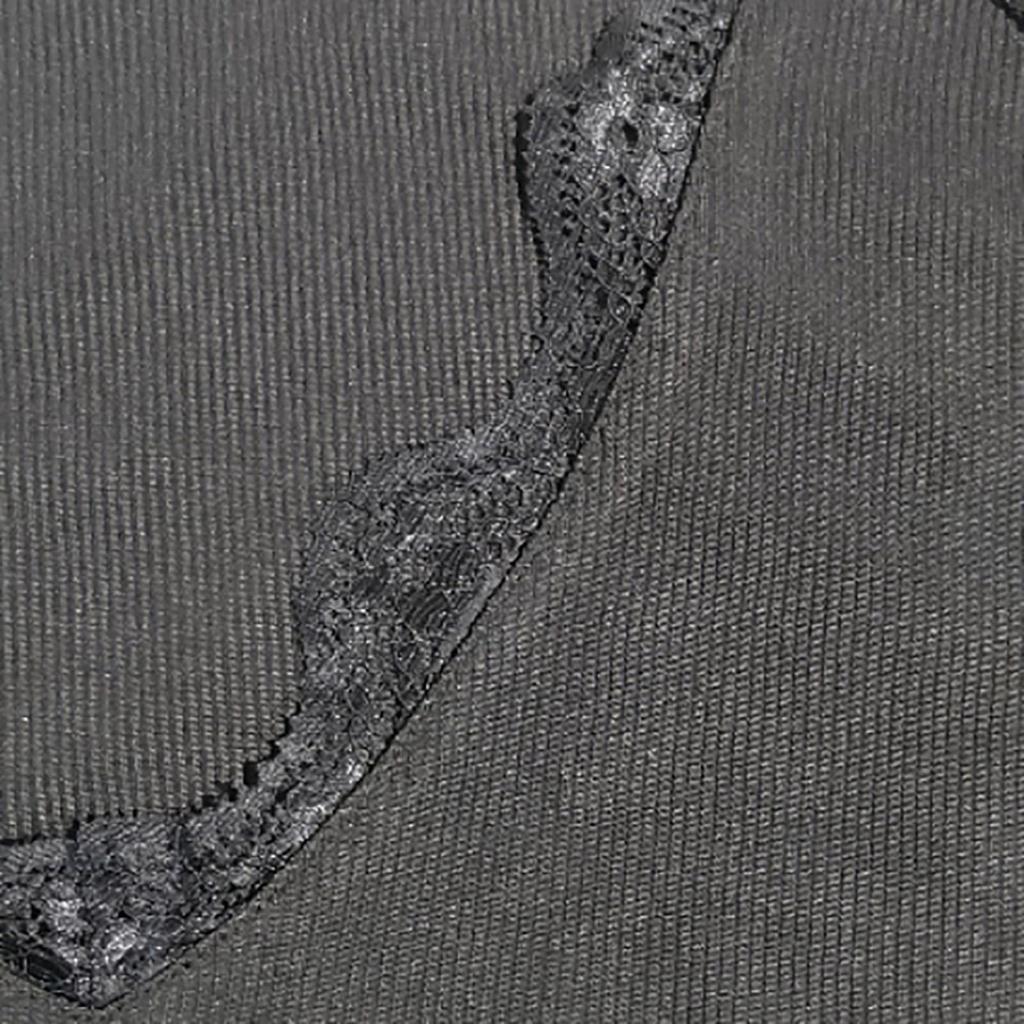 Women Off Shoulder Long Style Commuting Pullover V-neck Lace Bottoming Blouse
