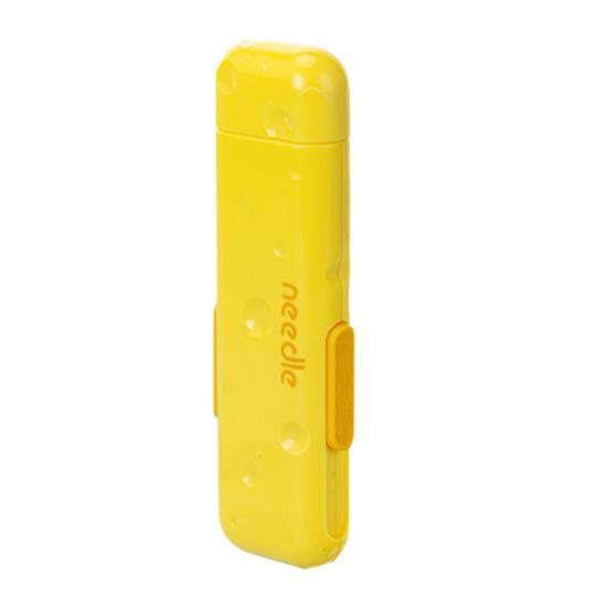 

3-в-1 нитевдеватель, устройство для удаления швов, ящик для хранения игл, ручное шитье, вышивка крестом, вдевание нити, инструменты для удаления нити жёлтый