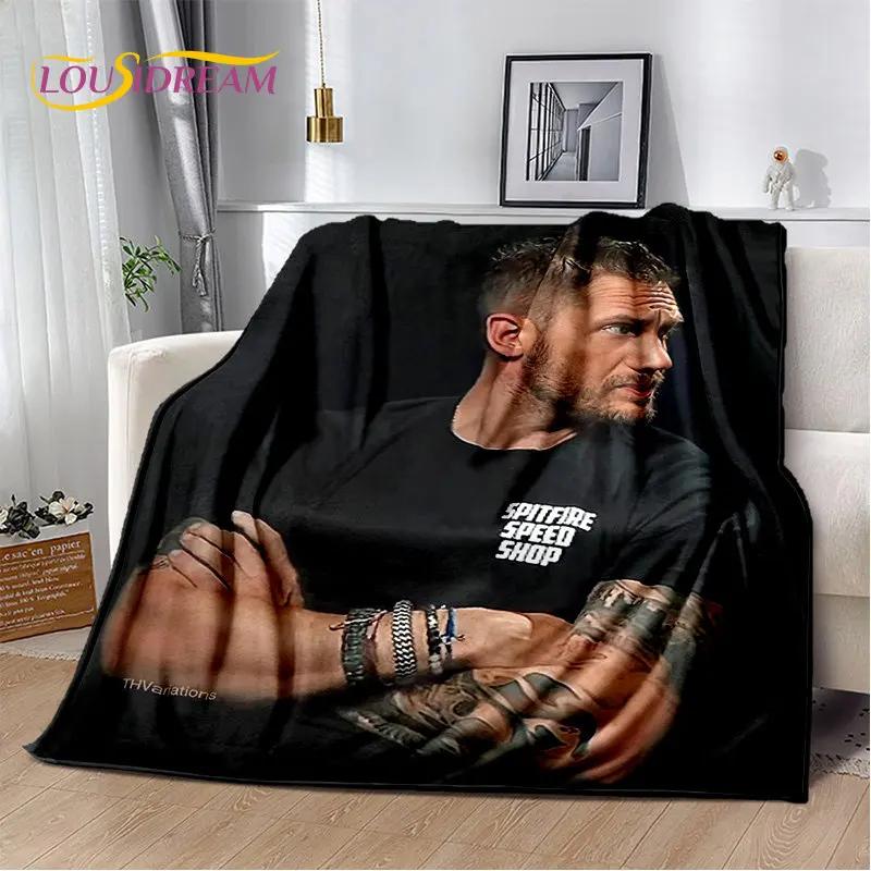 3D Printing Tom Hardy Actor Star Soft Plush Blanket,Flannel Blanket Throw Blanket for Living Room Bedroom Bed Sofa Picnic Cover