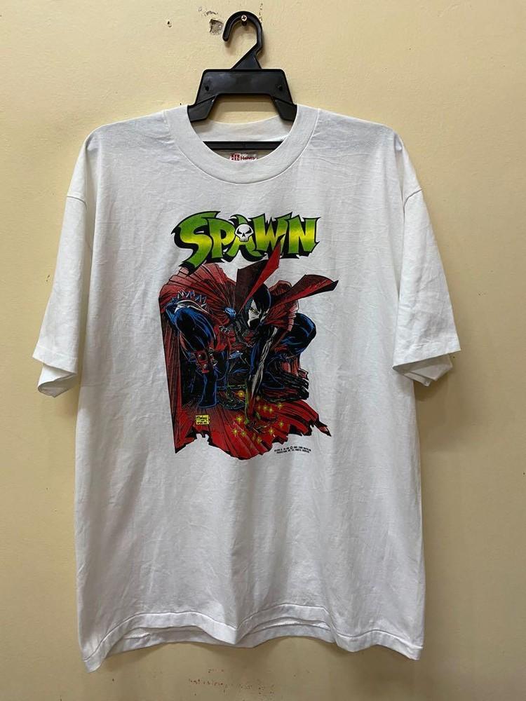 Vintage 90s Spawn 1993 Mc Farlane Production Comics Movie Unisex Tshirt KH8007