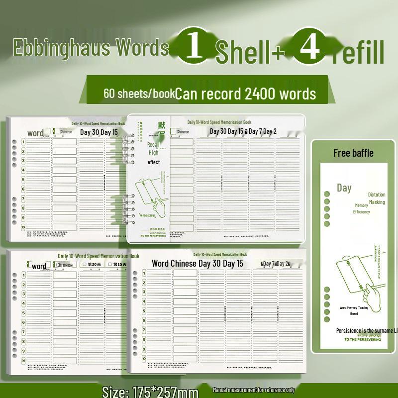 Junior High & Primary Students' Ebbinghaus Vocabulary & Dictation Speed Reading Book