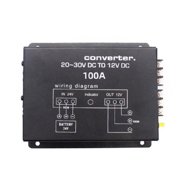 Mehrzweck-Auto-LKW-Netzteil 24V auf 12V, 720W-1200W Konverter Einfache Installation für elektronische Geräte im Automobil