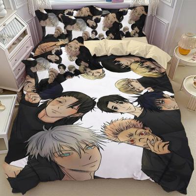Japonia Słynny Gojo Satoru Pościel Gorące Anime Jujutsu Kaisen Poszewka na Kołdrę Poszewki Dekoracja Dla Chłopców Nastolatków Prezent Świąteczny