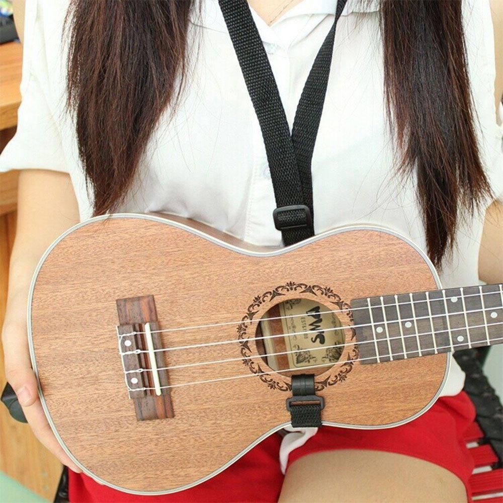 Hot Sale Black New High Quality Guitar Belt Guitar Ukulele Strap Hook Four String Nylon