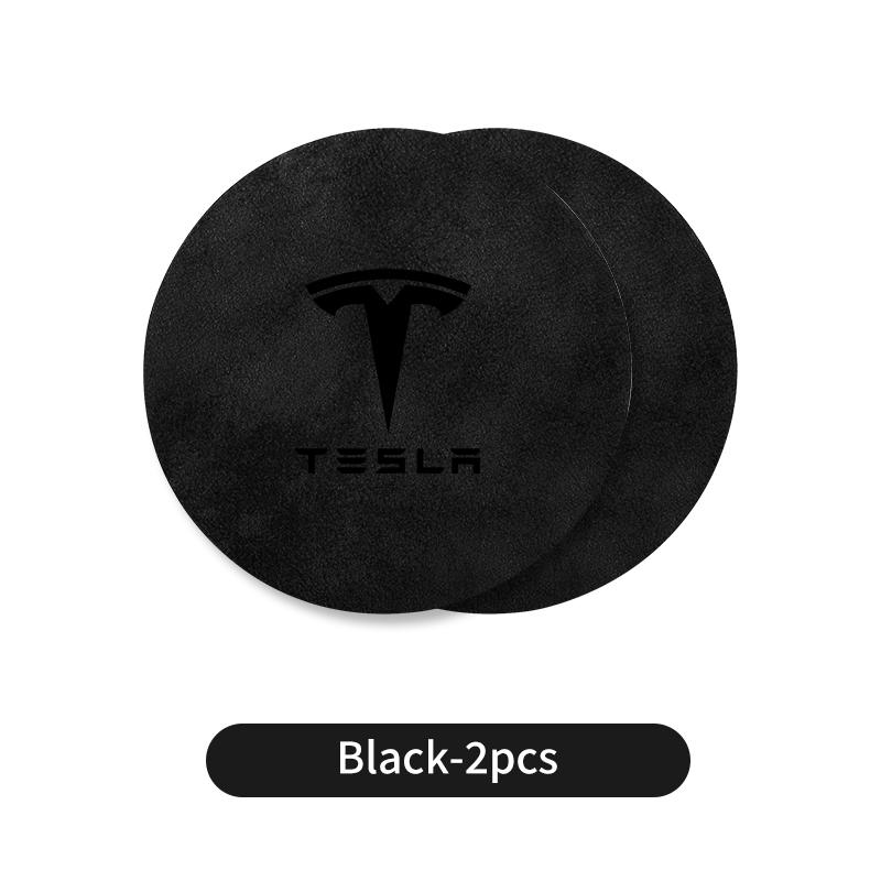 

2PCS Car Valve Coaster Water Cup Holder Anti-slip Pad Mat For Tesla Model 3 Y S X 2021 Roadster Cybertruck Juguete
