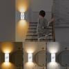 LED Intelligent Wall Lamp with Motion Sensor Wireless Night Light Adjustable Atmosphere Light for Bedroom Living Room Lighting