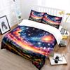 Colorful Dreamy Sky Countryside Bedding Set For Kids Luxury Gift 3Pcs Digital Print Comforter Set Soft Comfortable Breathable
