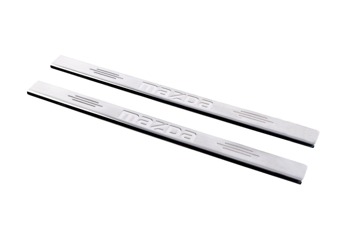

Накладка на пороги Carmos (нерж) V-1 4 накладки V-1 для Mazda 2 2007-2014 гг
