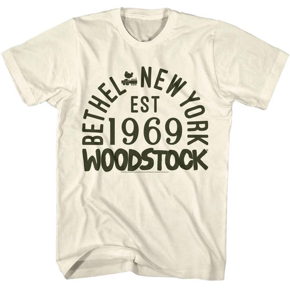 Woodstock Bethel New York 1969 Men s T Shirt Vintage Hippie Music Festival L