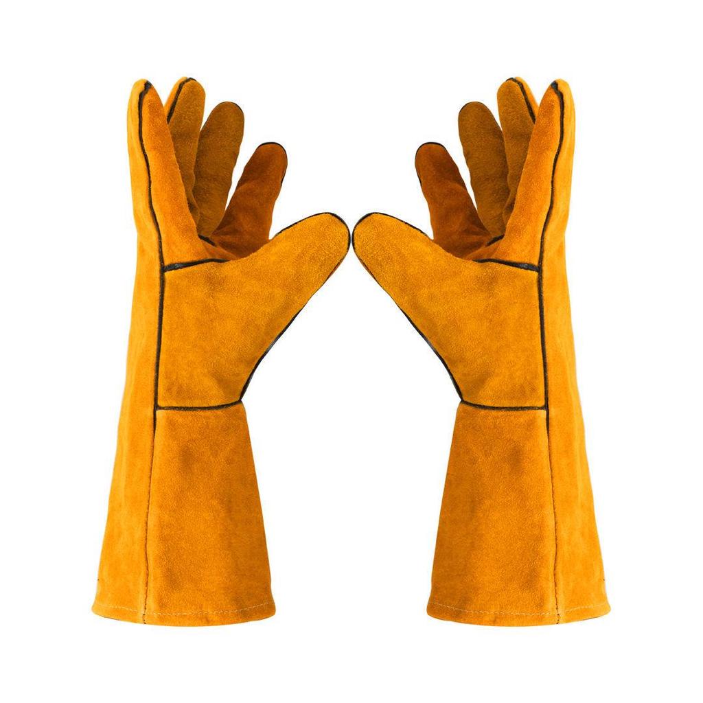 One-Piece Cowhide and Sheepskin Welding Gloves - Long & Short Models