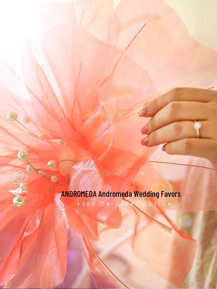 Gauze Flower Wedding Aisle Runner and Room Decoration