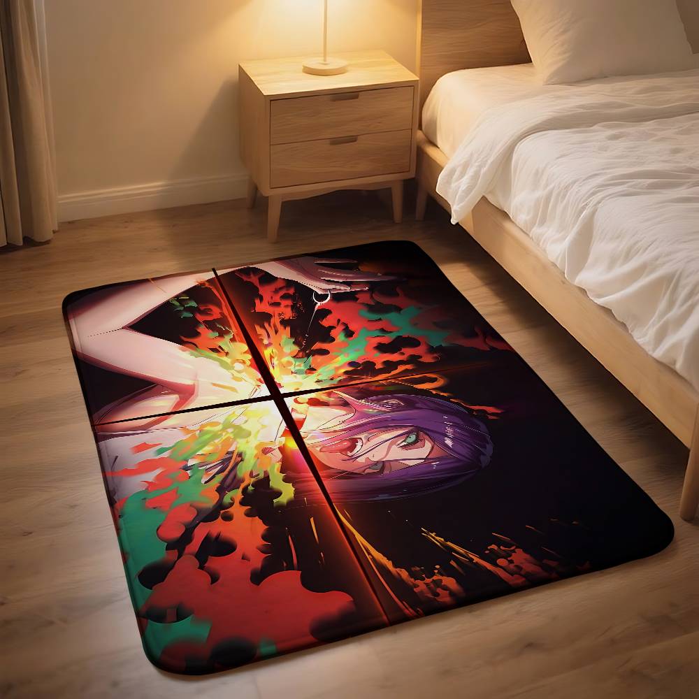 Anime C-Chainsaw M-Man Reze Carpet Bathroom Anti-slip Mat Door Mat Home Decoration Mat Entrance Door Mat Scratch-resistant Mat